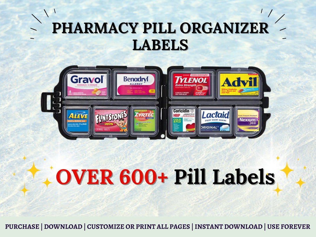 Pocket Pharmacy Pill Organizer Pharmacy Pill Organizer Etsy