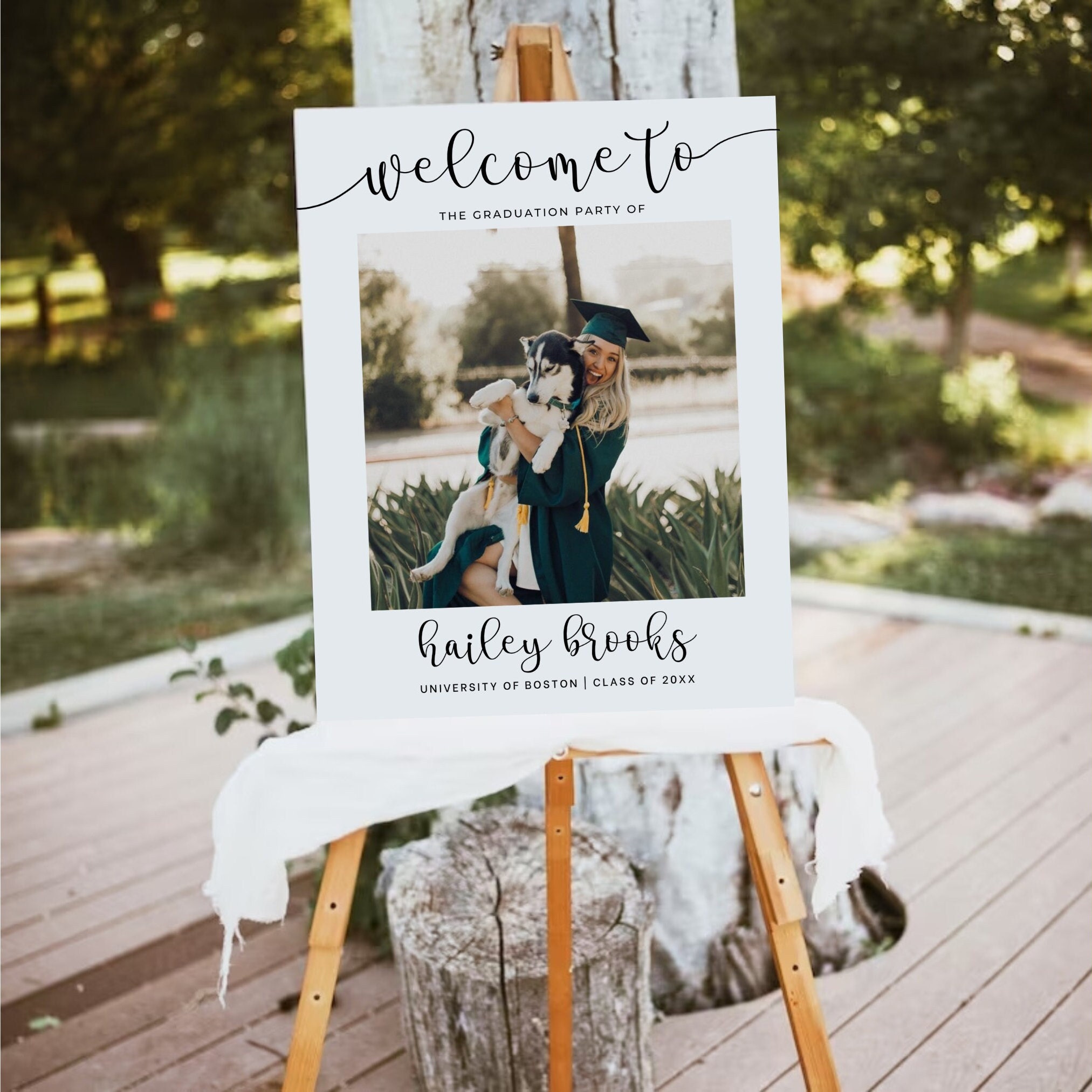 Grad Signs Inside Graduation Welcome Sign, Grad Party Sign, Graduation Yard Sign ...