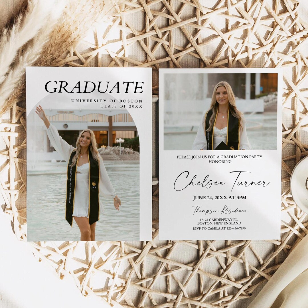 Graduation Invitation, Graduation Decorations, High School Grad ...