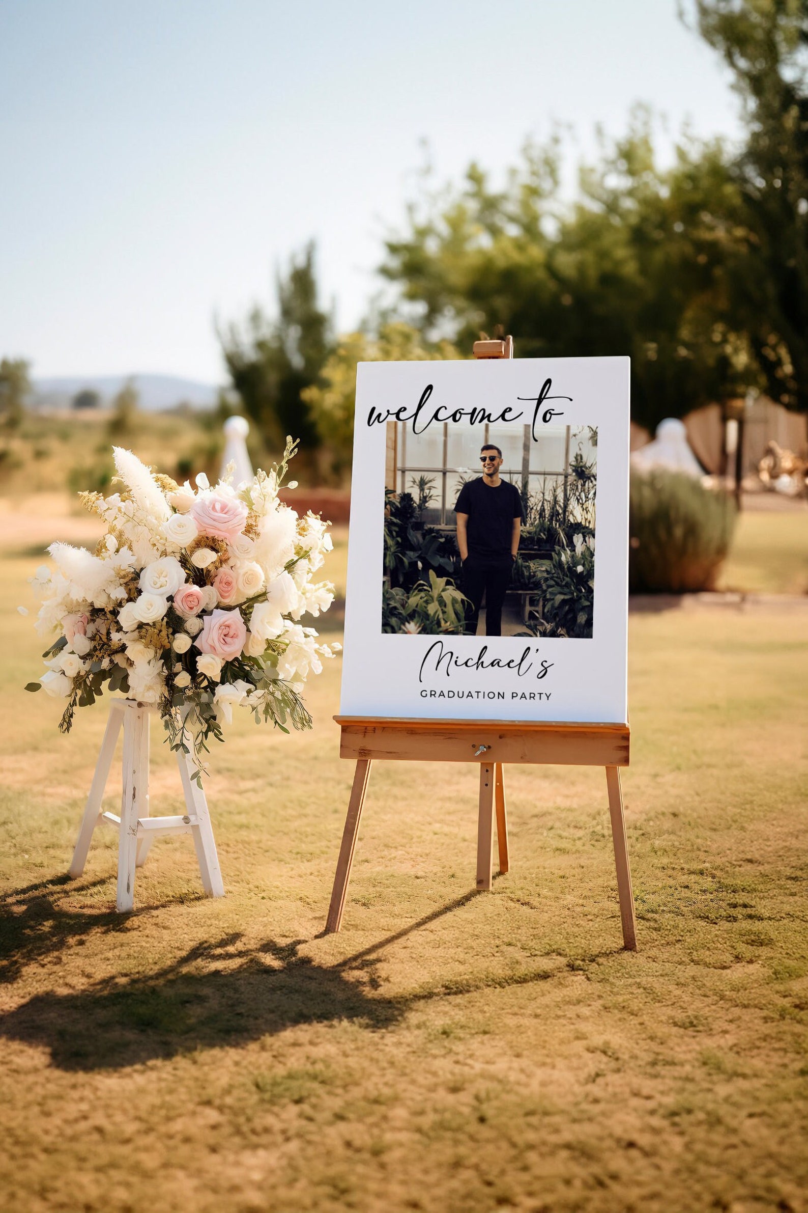 Modern Senior Grad Sign, High School Graduation, Grad Party Decor, Grad ...