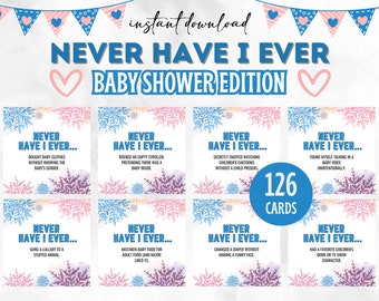 Never Have I Ever Snowflake Baby Shower Game, Baby Shower Games, Baby Its Cold Outside, Winter Baby Shower, Winter Wonderland Baby Shower