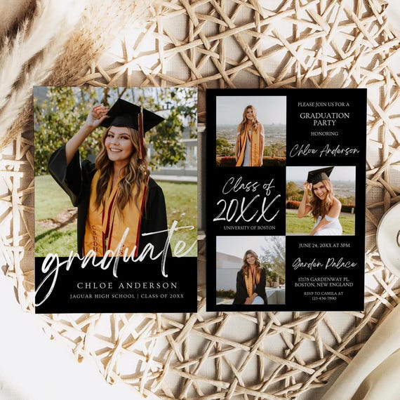 grad card invites Graduation Card 2026, Modern Graduation Announcement, Graduation  Invitation, Grad Party Invite, Graduation Decorations, College Graduation