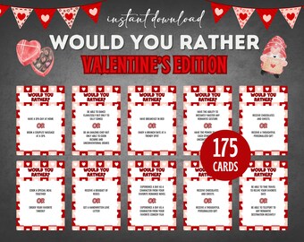 Would You Rather Valentine Game, Valentines Party Games, Valentine Printable, Galentines Day, Valentines Trivia, Valentines Games