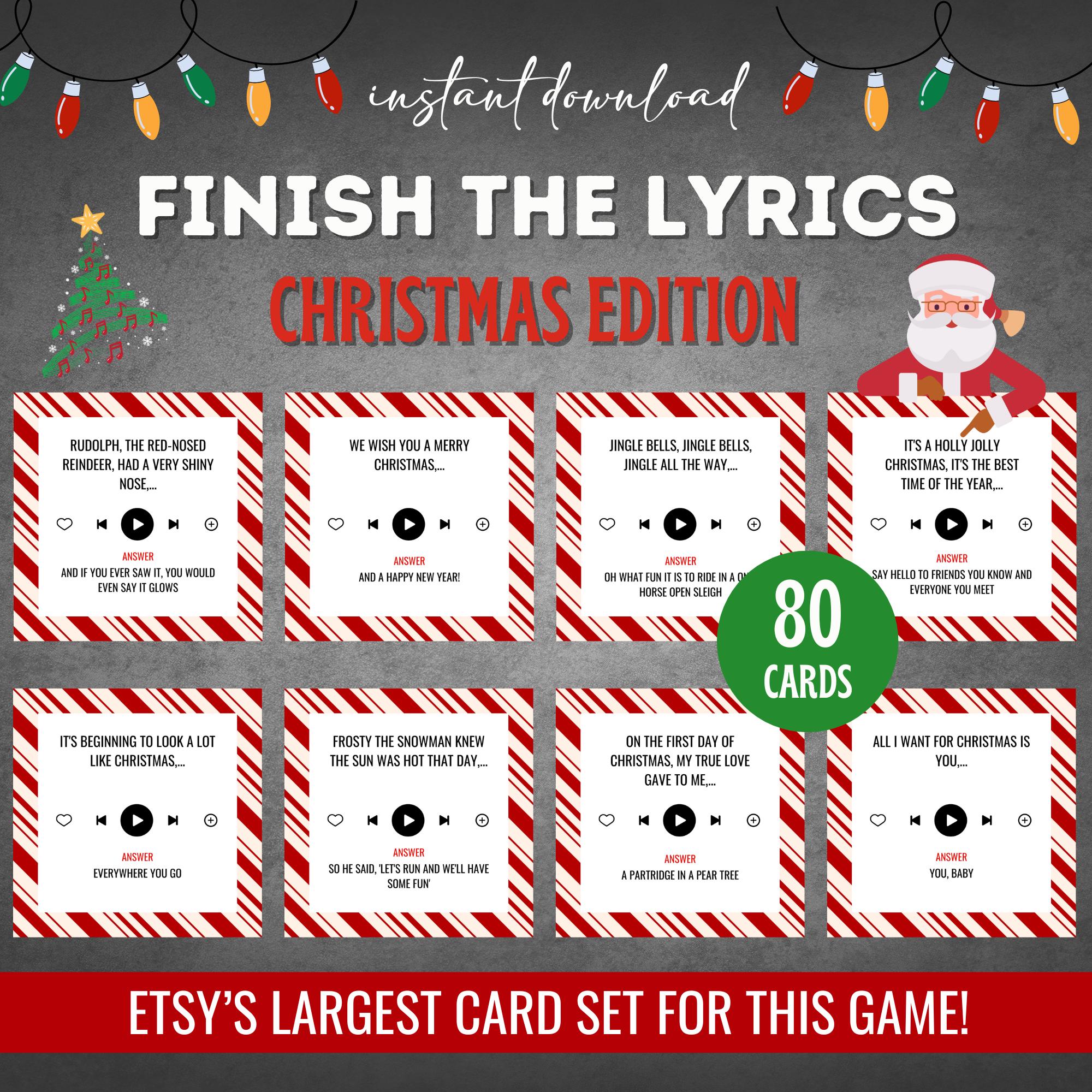 finish-the-lyrics-game-christmas-games-christmas-trivia-games-for-adults-printable-christmas-games-christmas-printable-christmas-song-etsy for Finish The Christmas Song Lyrics Game Printable Free Finish the Lyrics Game, Christmas Games, Christmas Trivia, Games for Adults, Printable Christmas Games, Christmas Printable, Christmas Song - Etsy for Finish The Christmas Song Lyrics Game Printable Free