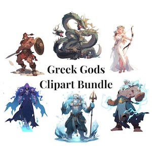 Dieux grecs Clipart Magic Fantasy clipart png fond transparent clipart bundle 15 PNG pour un usage commercial