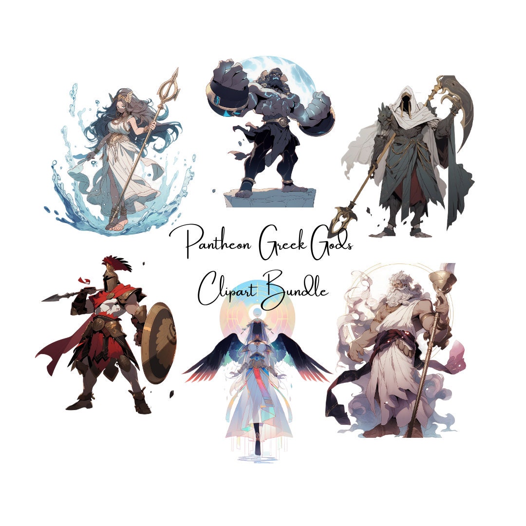 Pantheon Greek Gods Clipart Magic Fantasy Clipart Png Transparent ...