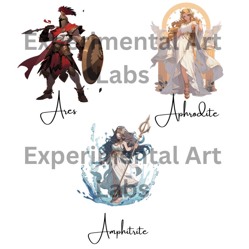 Pantheon Greek Gods Clipart Magic Fantasy Clipart Png Transparent ...