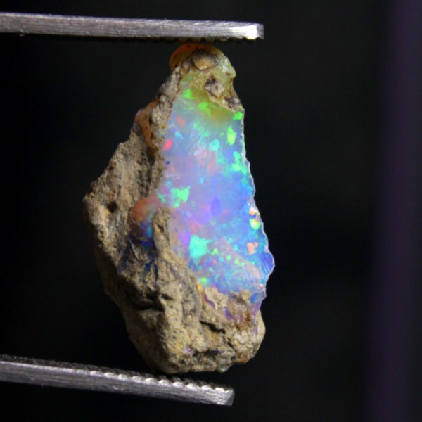 Natural Ethiopian Opal Rough For Making Jewelry Welo Opal Crystal October Birthstone Raw mineral 12x22x6mm Opal pendant