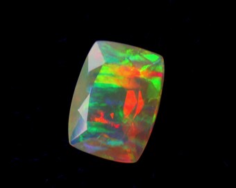 Natural Ethiopian Opal Gemstone octagon Faceted Opal For Making Jewelry Brilliant Cut welo Opal Cut Stone AAA Grade Opal Crystal