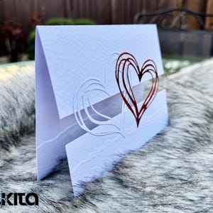 Carte de Saint-Valentin personnalisée gravée au laser pour votre partenaire dans le crime