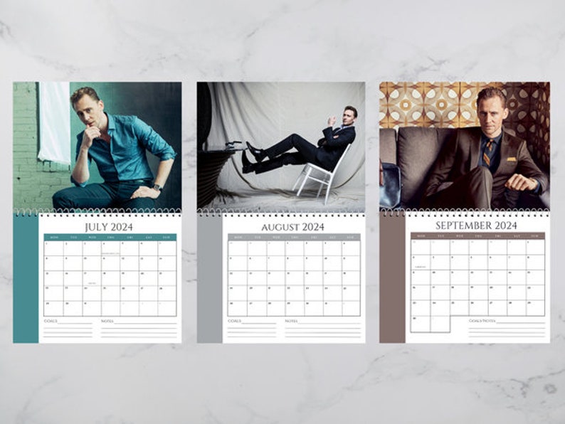 Tom Hiddleston Calendar 2024 Celebrity Calendar Tom Etsy UK