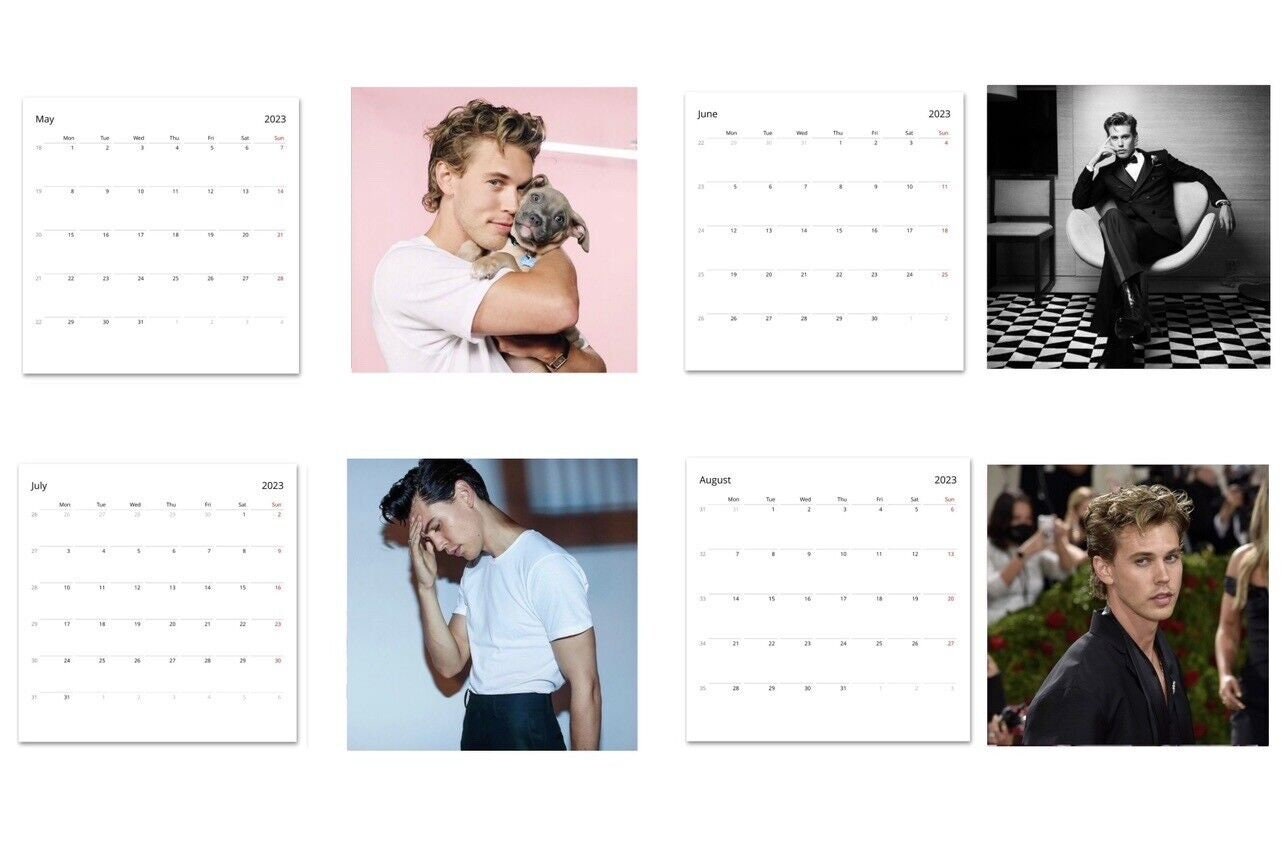 Austin Butler Calendar 2024 Calendar, Wall Calendar 2024 sold by Julietta Instant SKU