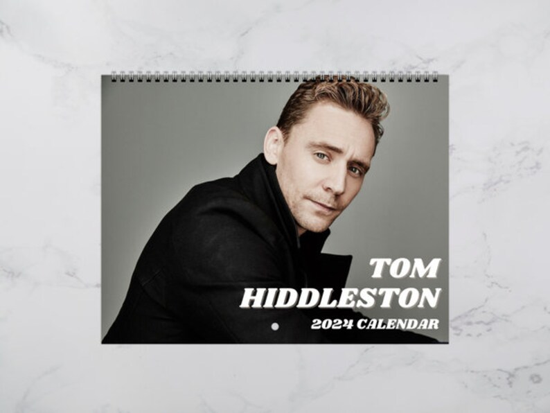 Tom Hiddleston Calendar 2024, Celebrity Calendar, Tom Hiddleston 2024