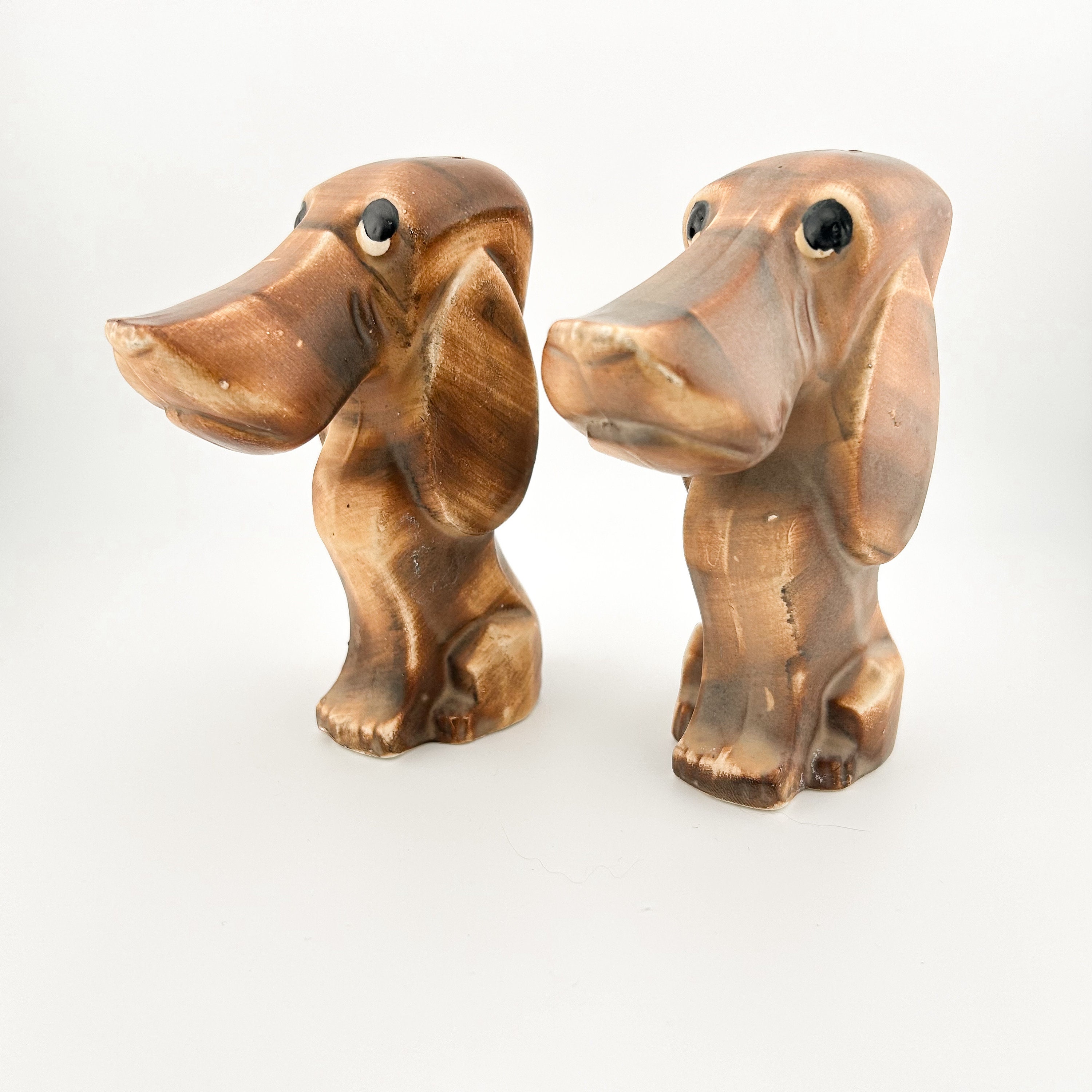 * vintage dog ornament ❀  blue eye ワンちゃん Vintage Small Dog Figurine, Big Blue Eyes, Kitsch and Cute
