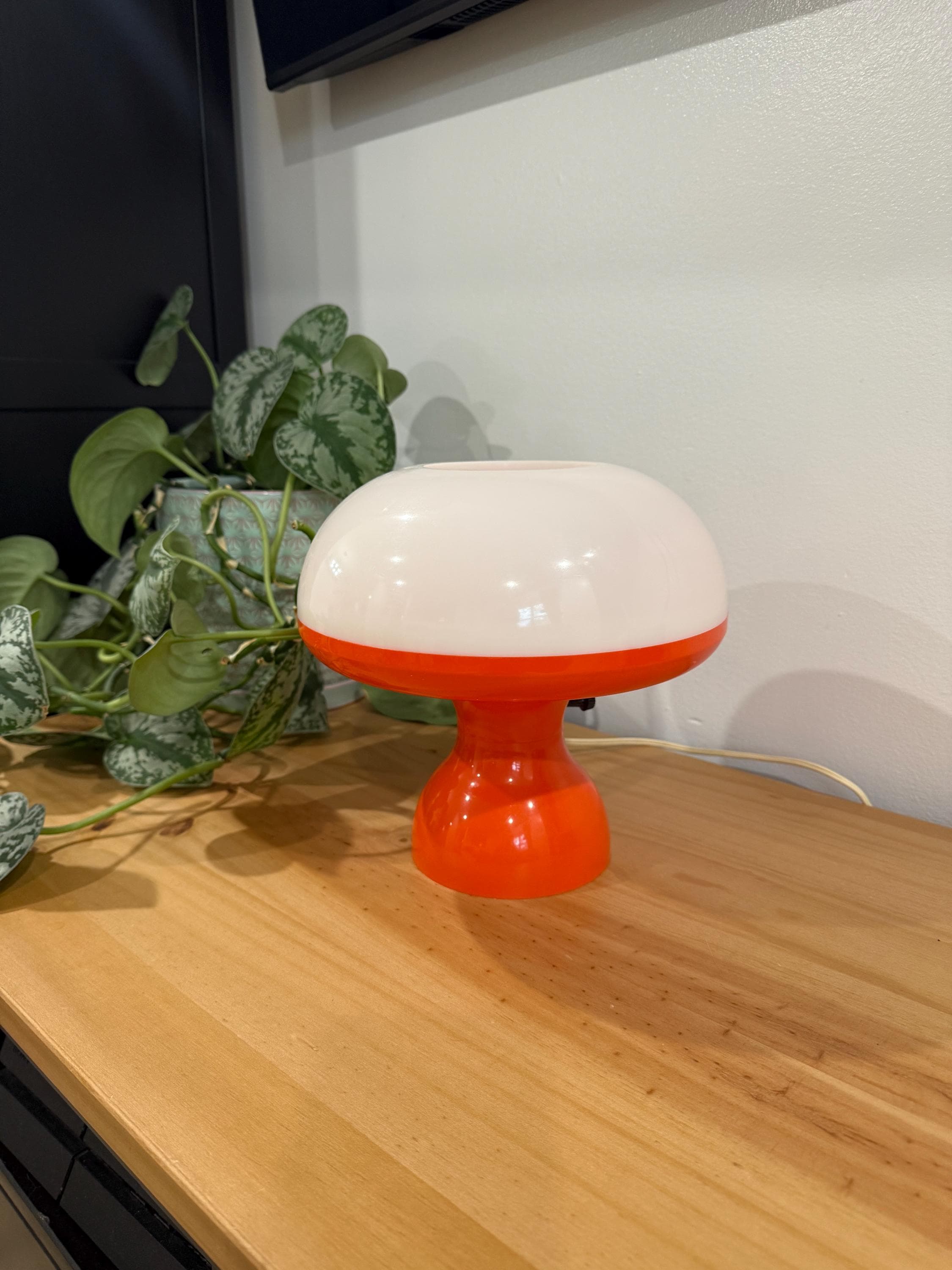 Mid Century CN Burnham 1970s Space Age Mushroom Lamp Plastic - Etsy