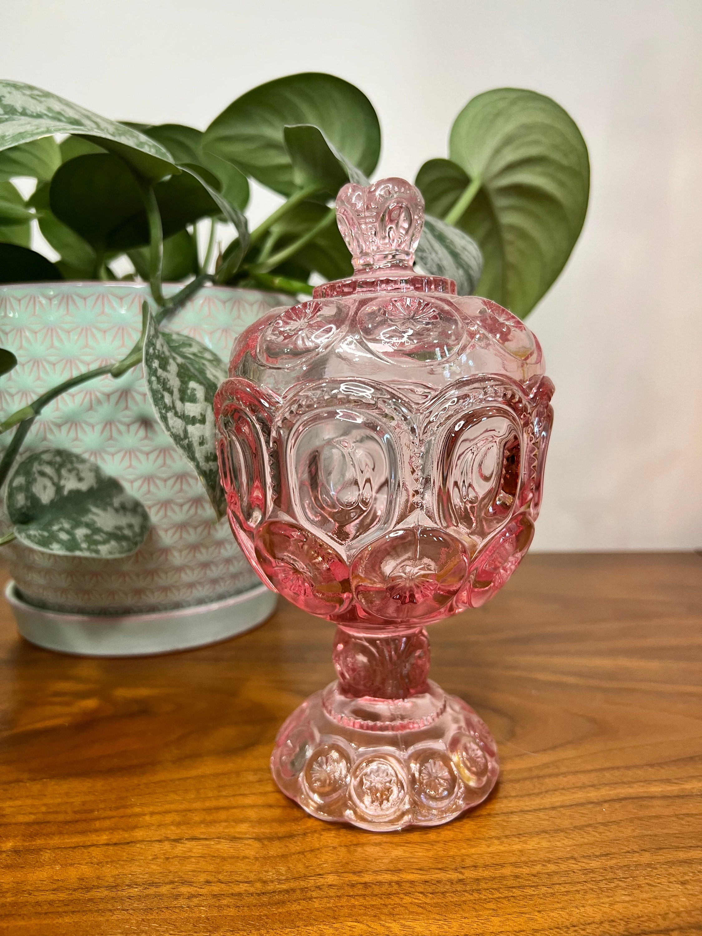 LE Smith Pink Moon and Star Candy Dish Etsy