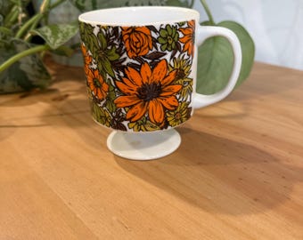 1968 Holt Howard Floral Coffee Mug
