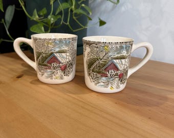 Johnson Bros English Coffee Mug Set Vintage