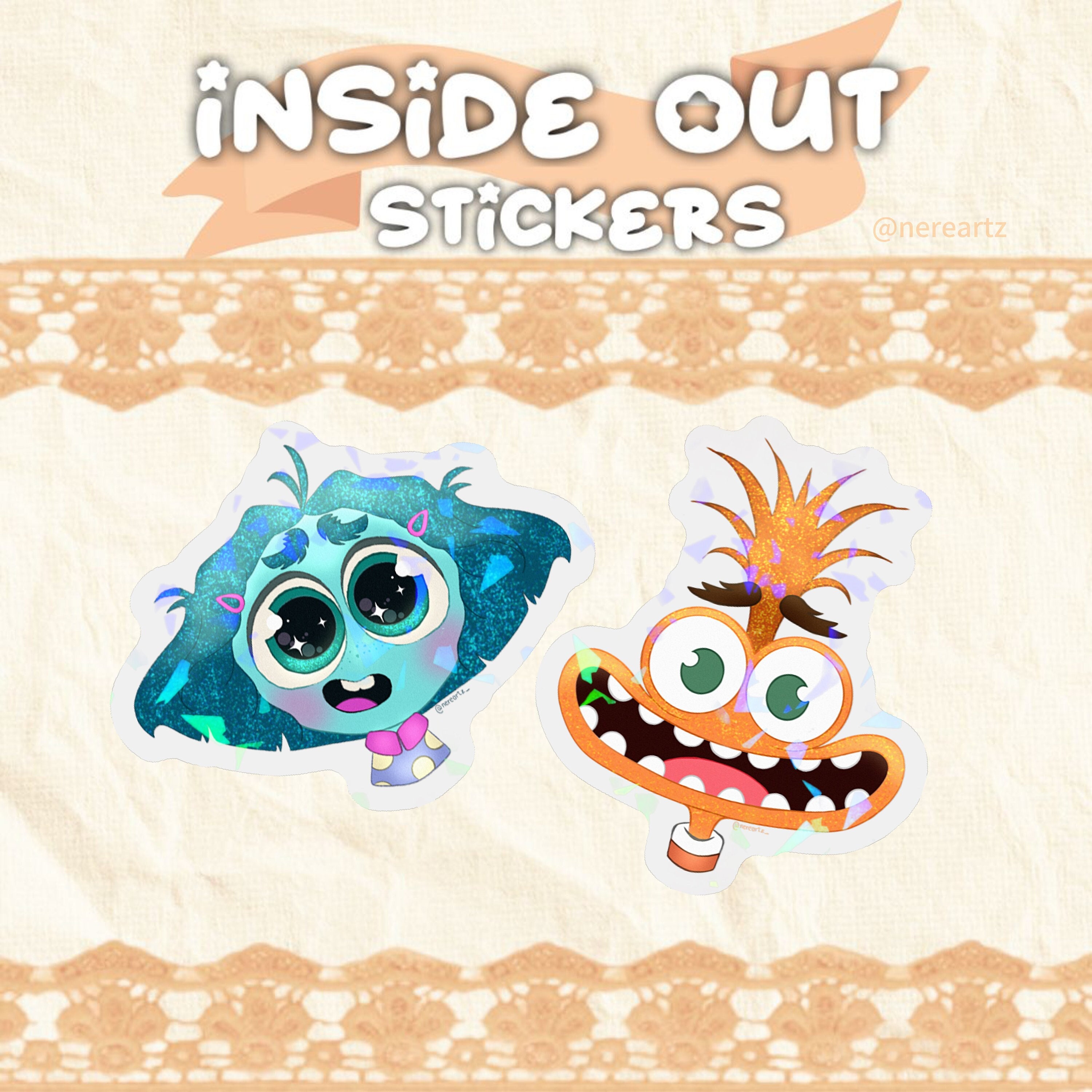 Anxiety & Envy Stickers Inside Out 2 Inside Out 2 Inside Out 2 