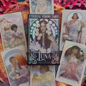 Ethereal Visions Tarot: Luna Edition with Silver Foil - Art Nouveau Deck