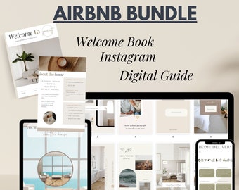 Airbnb Template Essential Welcome Host Ressource for Vacation Rental Hosting Customizable Bundle for Superhost Digital Guidebook Package