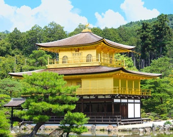 Kinkaku-Ji (Golden Pavilion) in Kyoto, Japan - Digital Print