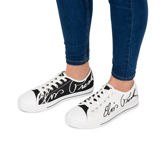 Elvis Presley Signature Womens Low Top Sneakers Etsy