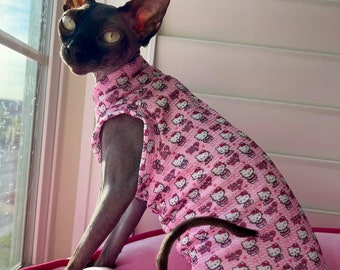 Camisa de gato Sphynx Ropa de gato Sphynx Ropa de gato sin pelo Jersey de gato Sphynx Suéter de gato Sphynx Camisa de gato sin pelo Camisa de bambino