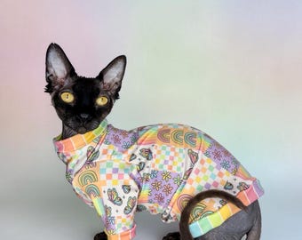 SPF Sphynx Cat Shirt: Long Sleeve UV 50+ Sun Protection Clothes