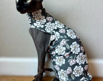 Sphynx Cat Clothes – One Arm Hole Hairless Cat Shirt | Handmade Cat Apparel
