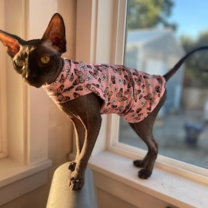 Sphynx Cat Clothes Sphynx Cat Shirt One Arm Hole Sphynx Cat Clothes Sphynx Cat Shirt Hairless Cat clothes Hairless cat shirt Bambino Clothes