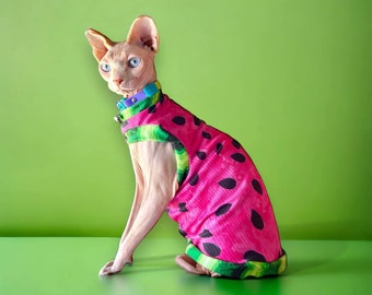 Vêtements pour chat Sphynx Chemise pour chat Sphynx avec un trou Vêtements pour chat Sphynx Chemise pour chat Sphynx Vêtements pour chat sans poils Chemise pour chat sans poils Vêtements bambino