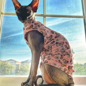 Sphynx Cat Shirt  Sphynx Cat Clothes Hairless Cat Clothes Sphynx Cat Jumper Sphynx Cat Sweater Sphynx Shirt Hairless Cat Shirt