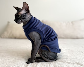 Sphynx Cat Shirt Fleece Sphynx Cat Clothes Hairless Cat Clothes Sphynx Cat Clothes Sphynx Cat Sweater Sphynx Shirt Hairless Cat Shirt