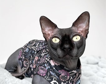 Sphynx Cat Shirt Sphynx Cat Clothes Hairless Cat Clothes Sphynx Cat Jumper Sphynx Cat Sweater Sphynx Shirt Hairless Cat Shirt Sphynx Cat Top