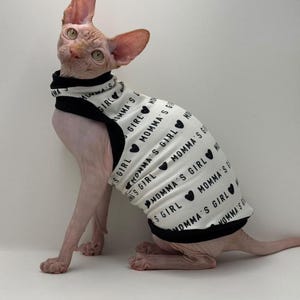 Sphynx Cat Clothes Sphynx Cat Shirt One Arm Hole Sphynx Cat Clothes Sphynx Cat Shirt Hairless Cat clothes Mothers Day Sphynx Bambino Clothes