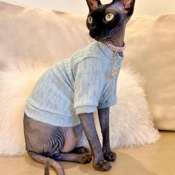 Sphynx Cat Shirt Long Sleeve Sphynx Cat Clothes Hairless Cat Clothes Sphynx Cat Clothes Sphynx Cat Sweater Sphynx Shirt Hairless Cat Shirt