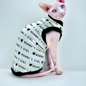 Sphynx Cat Shirt  Sphynx Cat Clothes Hairless Cat Clothes Sphynx Cat Jumper Sphynx Cat Sweater Sphynx Shirt Hairless Cat Shirt
