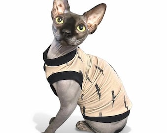 Sphynx Cat Shirt  Sphynx Cat Clothes Hairless Cat Clothes Sphynx Cat Jumper Sphynx Cat Sweater Sphynx Shirt Hairless Cat Shirt