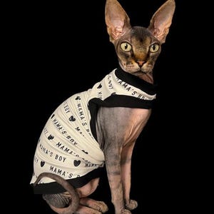 Sphynx Cat Clothes Sphynx Cat Shirt One Arm Hole Sphynx Cat Clothes Sphynx Cat Shirt Hairless Cat clothes Mothers Day Sphynx Bambino Clothes