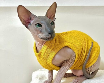 Chemise chat Sphynx Vêtements pour chat Sphynx Vêtements pour chat nu Pull chat Sphynx Pull chat Sphynx Chemise Sphynx Chemise chat nu Chemise bambino