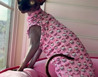 Sphynx Cat Shirt  Sphynx Cat Clothes Hairless Cat Clothes Sphynx Cat Jumper Sphynx Cat Sweater Sphynx Shirt Hairless Cat Shirt