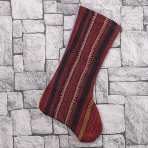 Custom Christmas Gift, Snowman Santa Stockings, Lovely Traditional Kilim Stocking, Decorative Stocking, Fireplace Decor Santa Socks