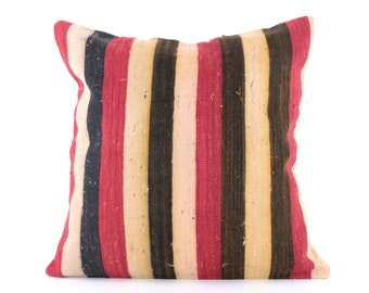 Almohada decorativa, almohadas antiguas, fundas de almohada decorativas, almohada de regalo de 24 x 24 pulgadas, funda de almohada con diseño de alfombra, funda de almohada hippie, funda de cojín colorida