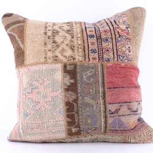 Vintage Kilim Pillow,Home Decor,Handwoven Turkish Pillow,Moroccan Pillow,Decorative Throw Pillow, Kilim Cushion Cover,Jute Pillow
