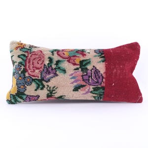 Rug Pillow Case Vintage Home Decor Pillow Bohemian Rug Pillow Rug Cushion Cover Rug Pillows Vintage Rug Pillow Cover 10x24 inches Rug