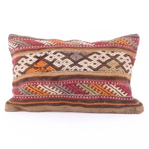 Poduszka dekoracyjna, poduszka na turecki dywan, poduszka na sofę, poszewka na poduszkę kilim, mała poduszka lędźwiowa, poduszka 16x24, poszewka na poduszkę na kanapę