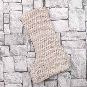 Gift Stocking, Xmas Stocking, Vintage Stocking, Natural Kilim Stocking, Striped Handmade Stocking,Christmas Personalization Stocking