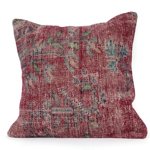 Vintage Kilim Pillow,Home Decor,Handwoven Turkish Pillow,Moroccan Pillow,Decorative Throw Pillow, Kilim Cushion Cover,Jute Pillow