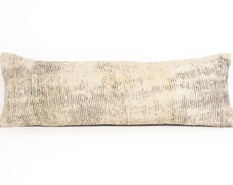 Long Pillow For Bed, Extra Long Pillow, Lumbar Throw Pillow, Boho Pillow For Bed, Body Pillow Cover, Long Lumbar Pillow, Ottoman Pillow